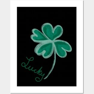 Lucky Four Leaf Clover Posters and Art